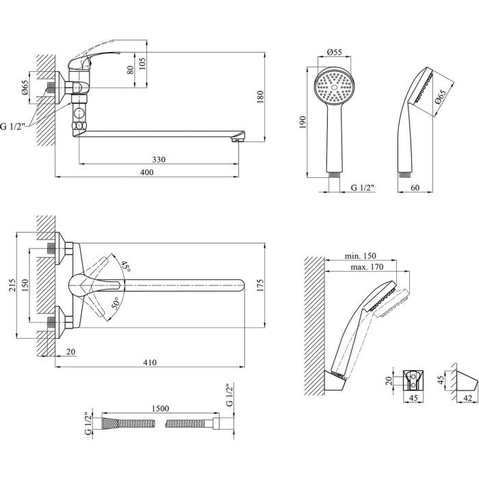 Смеситель Agua Leon-C070 (CV012079) изображение 7