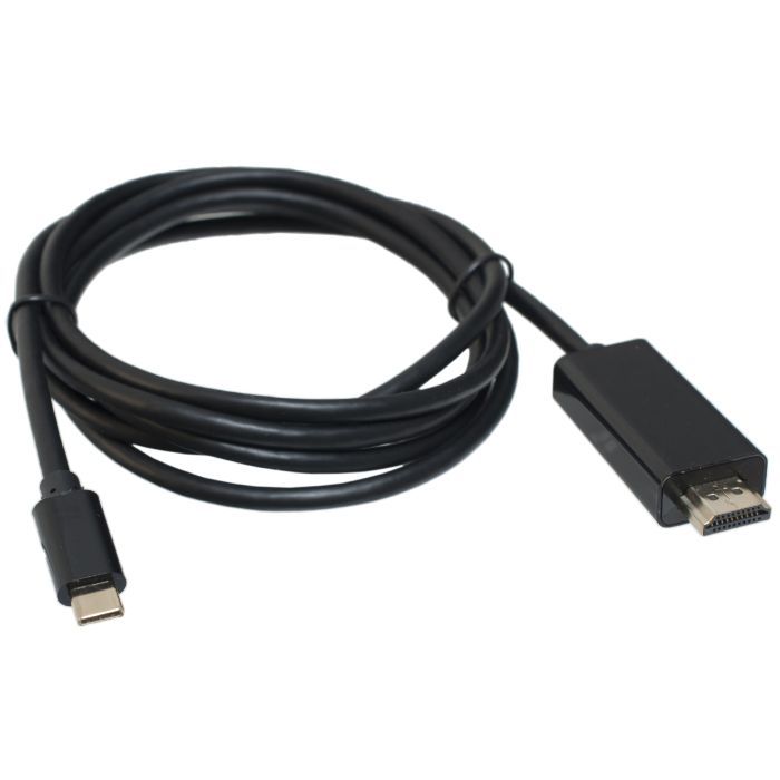 Кабель мультимедійний USB-C to HDMI M 1.8m black Patron (CAB-PN-TYPC-HDMI-1.8) > ціни в Києві та Україні Кабель мультимедійний USB-C to HDMI M 1.8m black Patron (CAB-PN-TYPC-HDMI-1.8)