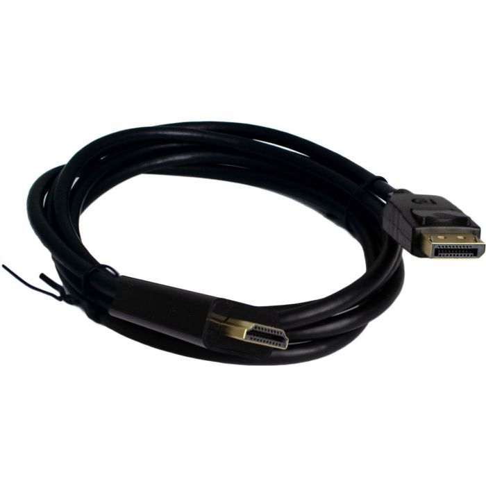 Кабель мультимедийный DisplayPort M to HDMI M 1.8m 4K60Hz black Patron (PN-DP-HDMI-18) > цены в Киеве и Украине Кабель мультимедийный DisplayPort M to HDMI M 1.8m 4K60Hz black Patron (PN-DP-HDMI-18)