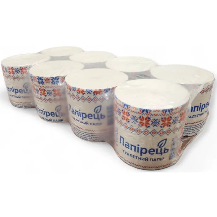 Туалетний папір Папірець 1 шар 8 рулонів (4820170780740) зображення 2