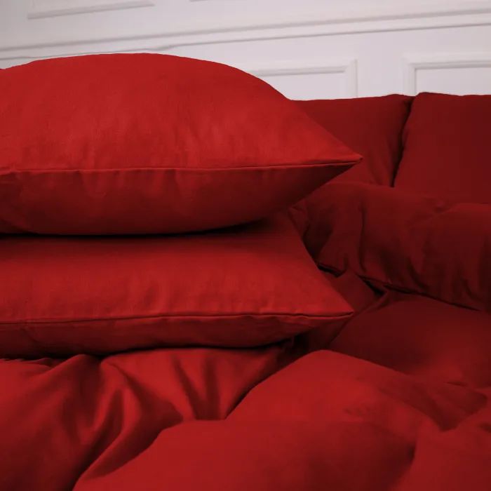 Постельное белье MirSon 009 Red Фланель 143х210 Полуторный (2200009651618) изображение 6