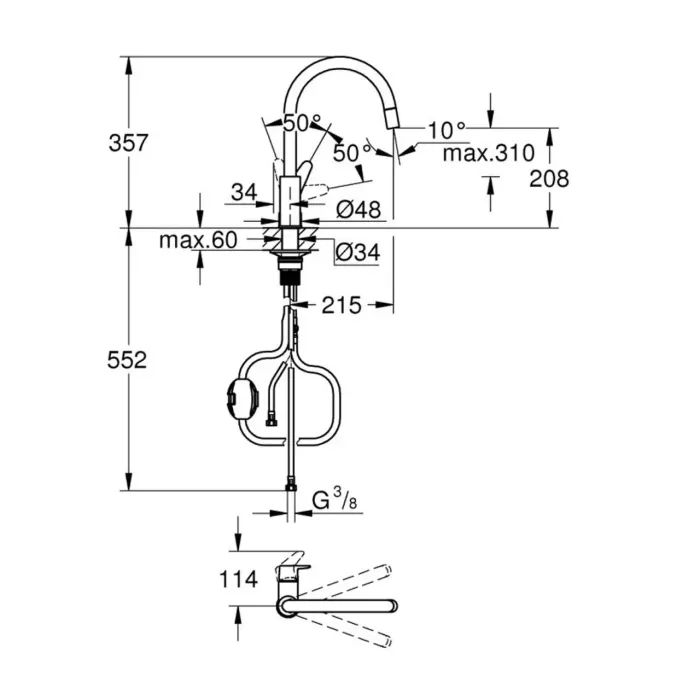 Смеситель Grohe 30562000 изображение 5