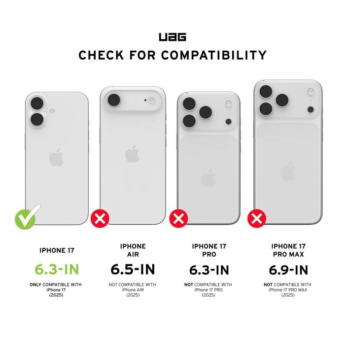 Стекло защитное UAG iPhone 17 Transparent (14438411VNA) изображение 9