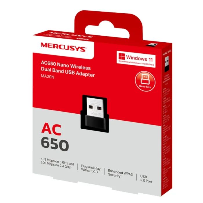 Мережева карта Wi-Fi Mercusys MA20N зображення 3