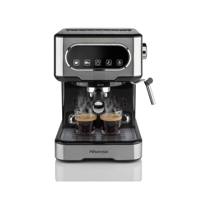 Ріжкова кавоварка еспресо Hisense HESCM15DBK зображення 2