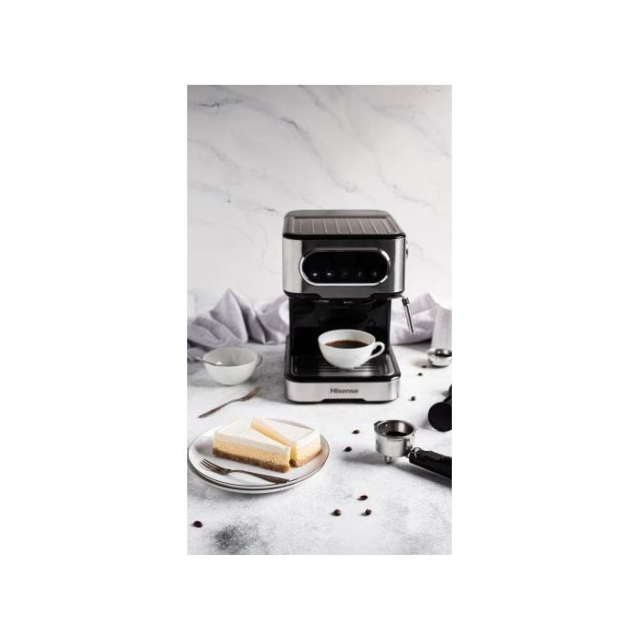 Ріжкова кавоварка еспресо Hisense HESCM15DBK зображення 9