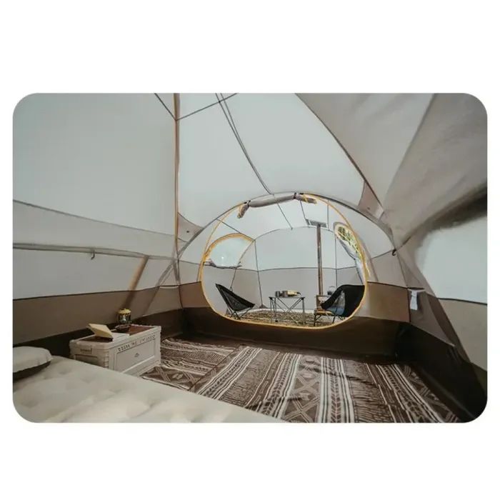 Палатка Naturehike шестимісний KOTA 6, CNK2450WS031, 75D, світло-коричневий (6927595760666) изображение 3