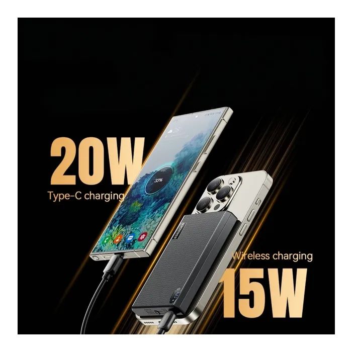 Батарея універсальна Essager 10000mAh Shining magnetic 20W PD QC/3.0 (EDY1W-SY0G-Z) зображення 9