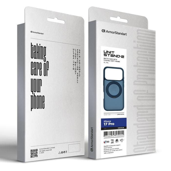 Чехол для мобильного телефона Armorstandart Unit Stand2 Apple iPhone 17 Pro Black (ARM86333) изображение 3