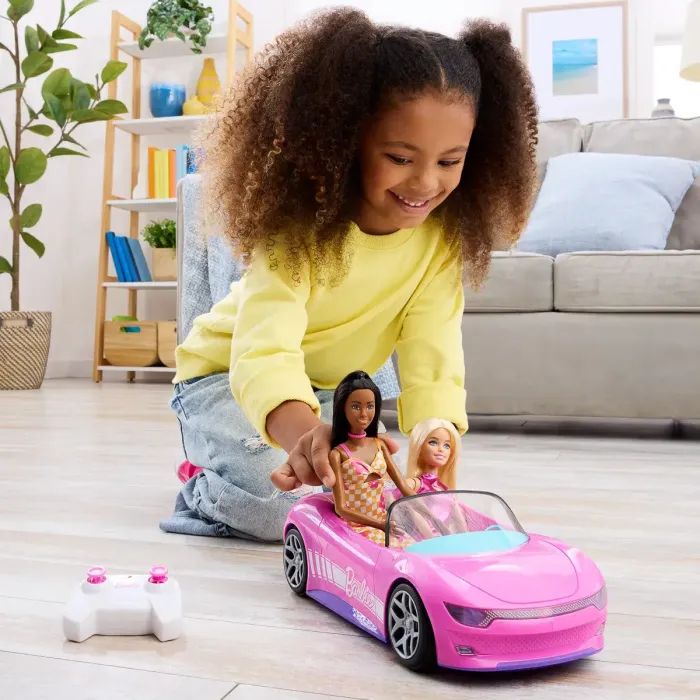 Радиоуправляемая игрушка Hot Wheels Barbie Кабриолет (JBH05) изображение 10
