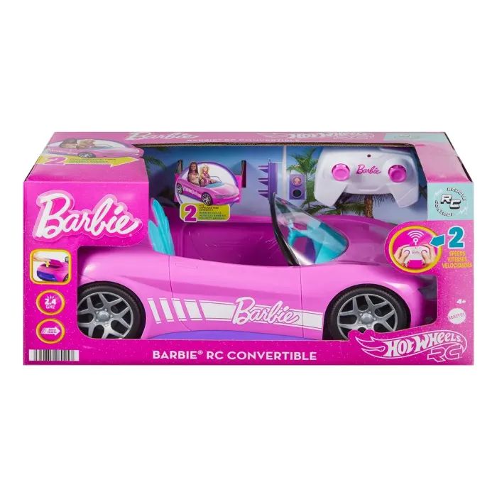Радиоуправляемая игрушка Hot Wheels Barbie Кабриолет (JBH05) изображение 7