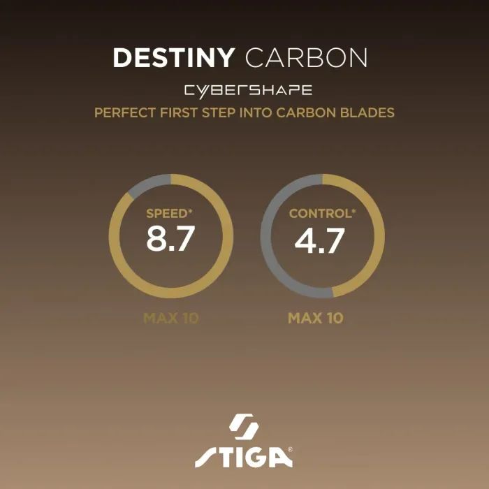 Основа для ракетки Stiga Destiny Carbon Cybershape Master (1600-2602-35) (932080) зображення 7