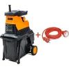 Садовий подрібнювач GTM MS2800/45 KIT, 220В, 2800Вт, до 45мм, фреза, 60л + подовжувач 10м (MS2800/45_KIT+ext.cord)
