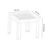 Стіл садовий PAPATYA до шезлонга Suda білий (4348) зображення 2