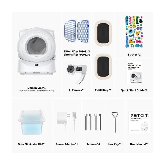 Туалет для котів Petkit Purobot Ultra with Camera Self-Clean (P9903) зображення 6