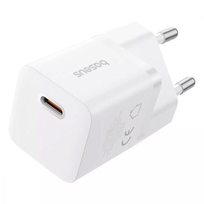 Зарядное устройство Baseus 1xUSB-C 25W GaN5 white (P10110909213-00)