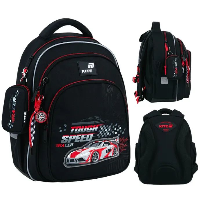 Рюкзак школьный Kite Education 763S Speed Racer (K26-763S-2)