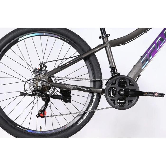 Велосипед Space 26" IZIDA DD FR рама-13" AL 2026 зелено-сріблястий (OPS-SP-26-101) изображение 7