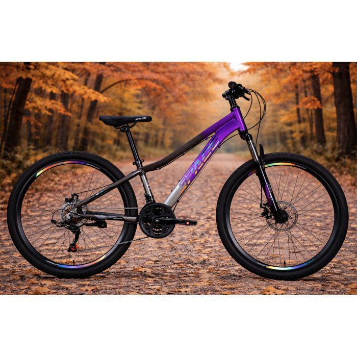 Велосипед Space 26" IZIDA DD FR рама-13" AL 2026 зелено-сріблястий (OPS-SP-26-101) изображение 8