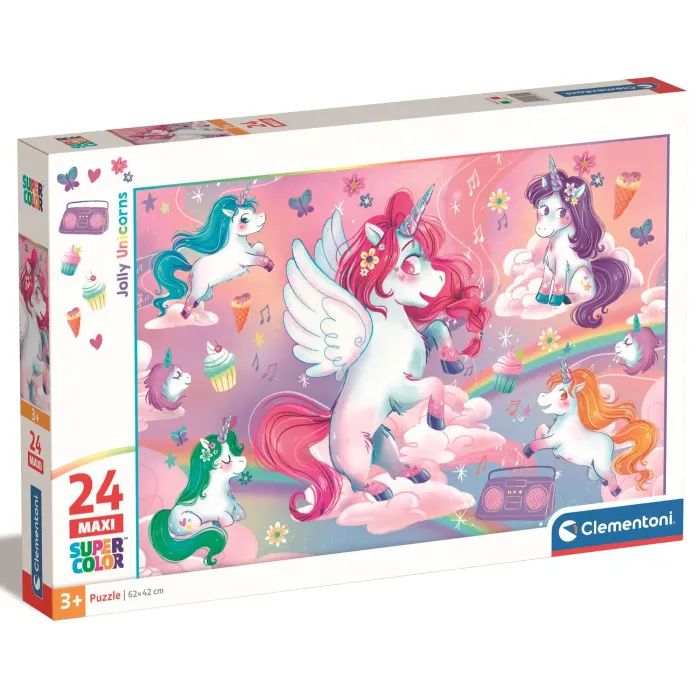 Пазл Clementoni Maxi Jolly Unicorns 24 элемента (28525)