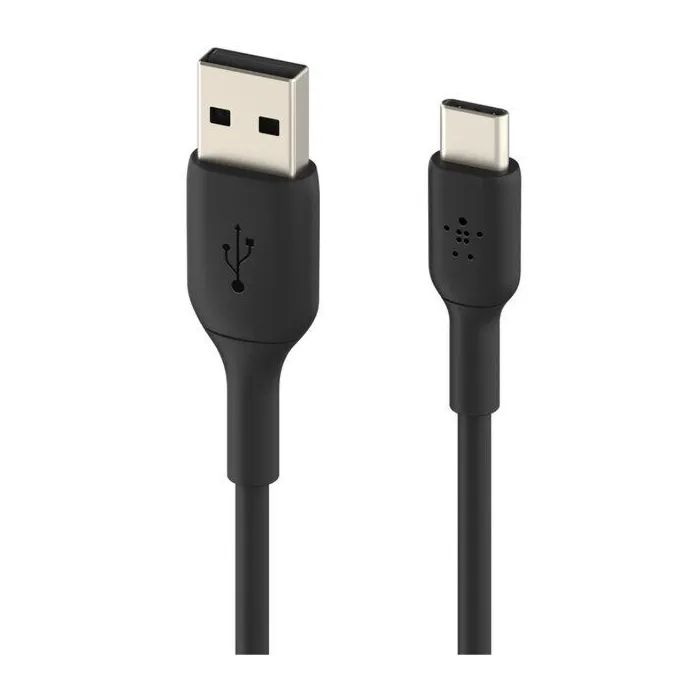 Дата кабель USB 2.0 AM to USB-C 0.15m 15W PVC black Belkin (CAB001BT0MBK) изображение 2