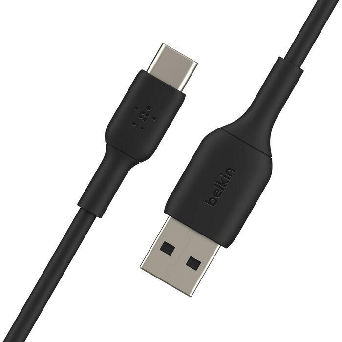 Дата кабель USB 2.0 AM to USB-C 0.15m 15W PVC black Belkin (CAB001BT0MBK) зображення 4