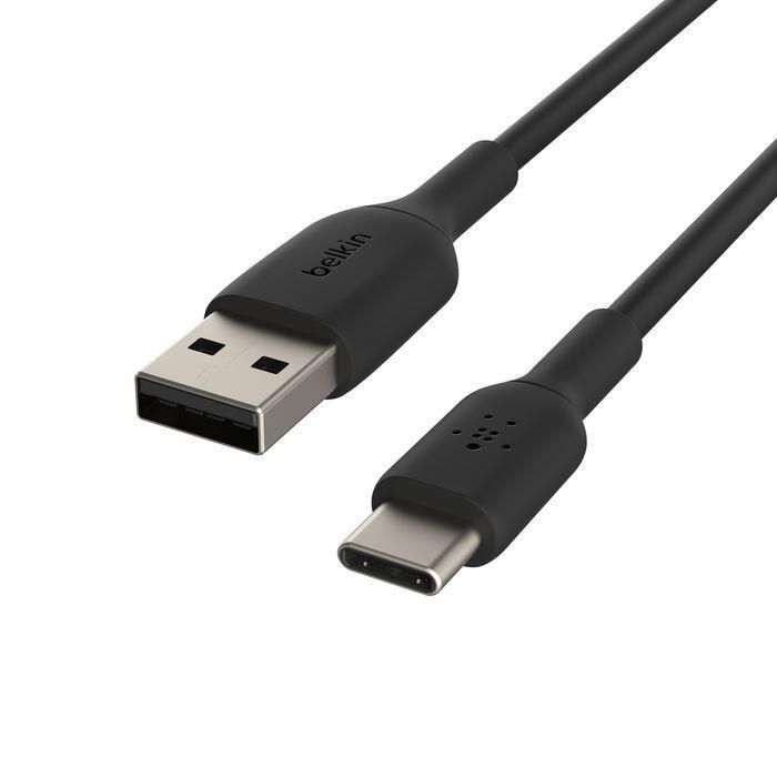 Дата кабель USB 2.0 AM to USB-C 0.15m 15W PVC black Belkin (CAB001BT0MBK) зображення 5