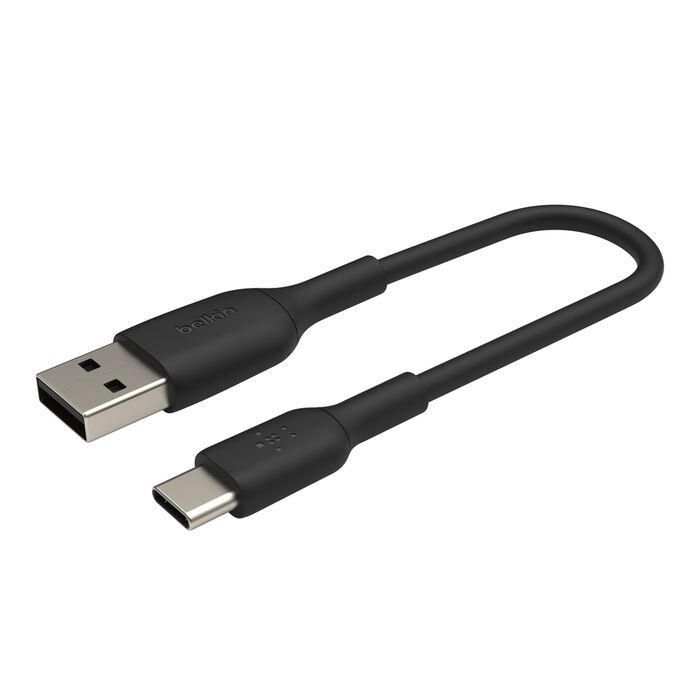 Дата кабель USB 2.0 AM to USB-C 0.15m 15W PVC black Belkin (CAB001BT0MBK) зображення 6