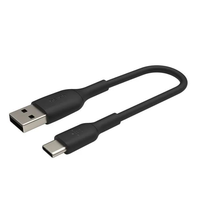 Дата кабель USB 2.0 AM to USB-C 0.15m 15W PVC black Belkin (CAB001BT0MBK) изображение 6