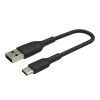 Дата кабель USB 2.0 AM to USB-C 0.15m 15W PVC black Belkin (CAB001BT0MBK) зображення 6