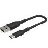 Дата кабель USB 2.0 AM to USB-C 0.15m 15W PVC black Belkin (CAB001BT0MBK) изображение 6