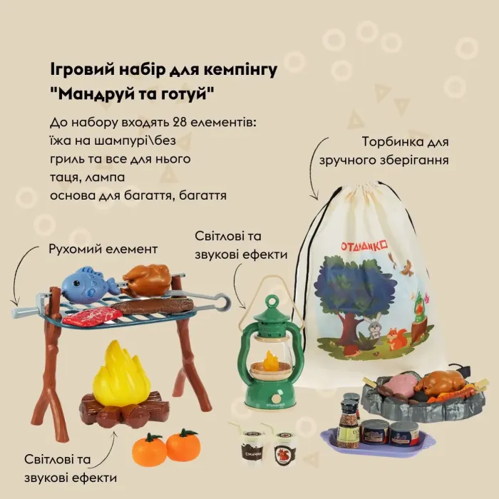 Игровой набор Otamanko для кемпинга Путешествуй и готовь (CA004) изображение 2
