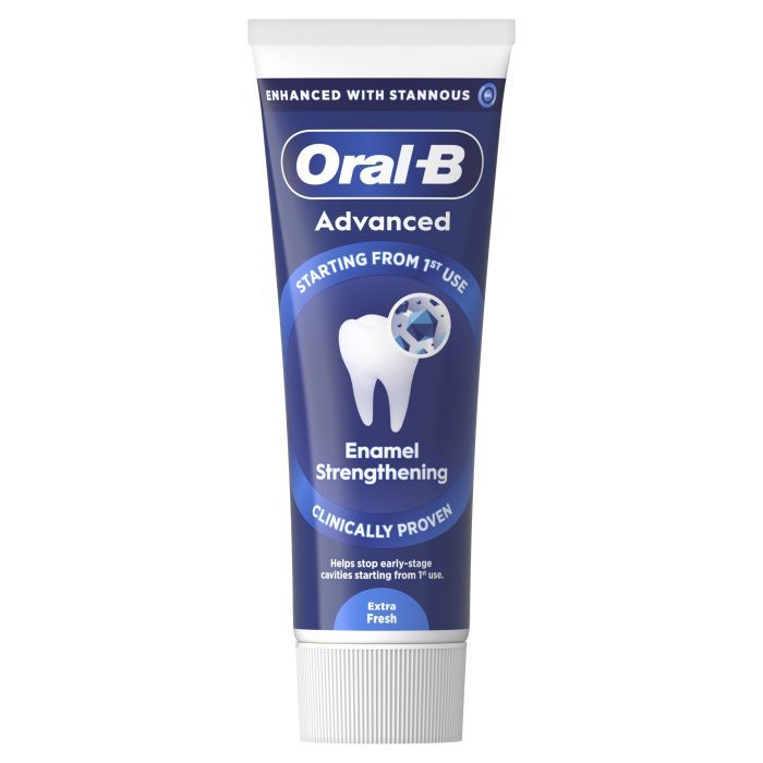Зубная паста Oral-B Advanced Укрепление эмали Исключительная свежесть 75 мл (8006530091008) изображение 2