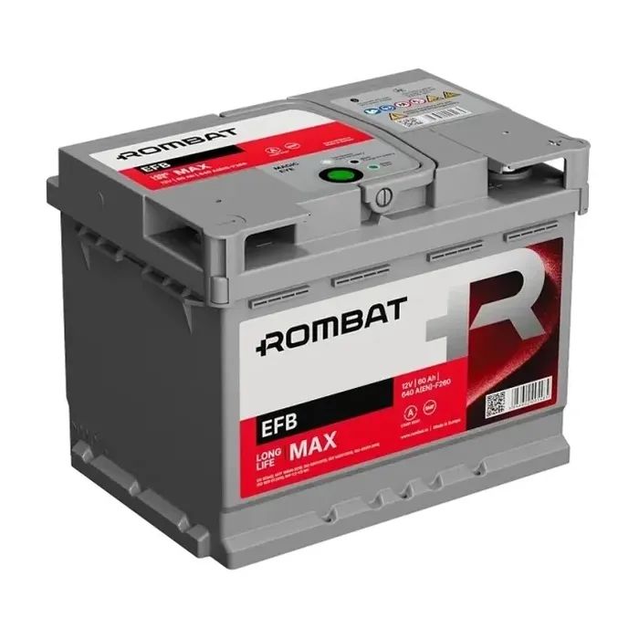 Аккумулятор автомобильный ROMBAT 6CT-60 (0) EFB Start-Stop F260 изображение 2