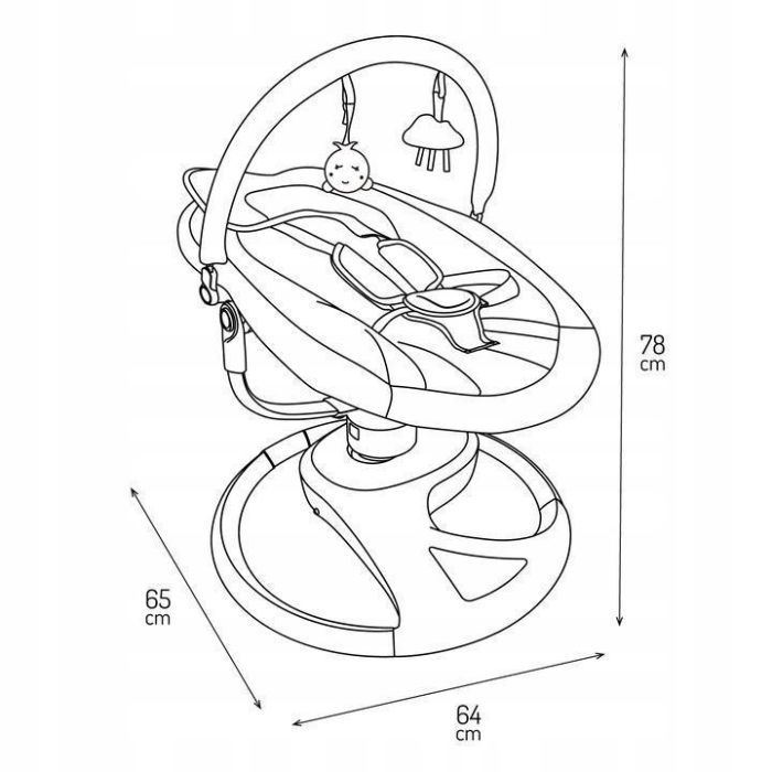 Кресло-качалка MoMi Pearl Beige (BULE00039) изображение 4