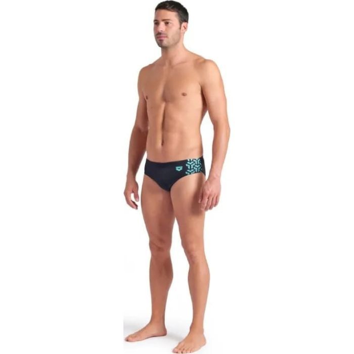 Плавки Arena Kikko V Swim Briefs 006750-508 чорний, бірюзовий 110 (3468337491552) изображение 3