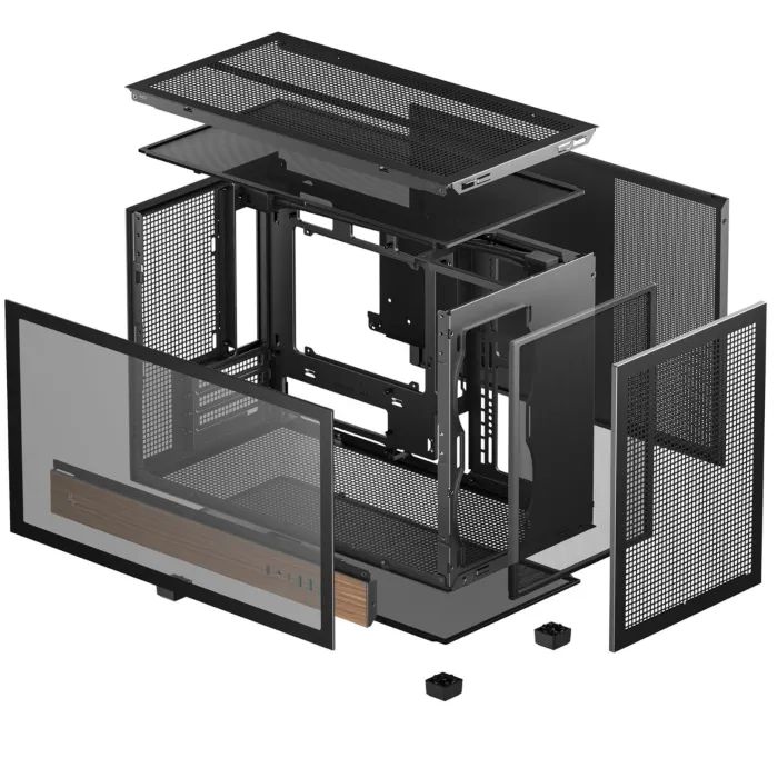 Корпус для ПК Deepcool CH260 Wood Black (R-CH260-BKNWM0-G-1) изображение 10
