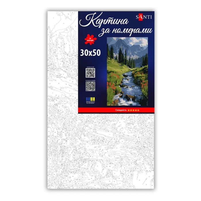 Картина по номерам Santi Гірський пейзаж 30х50 см (955555) зображення 2