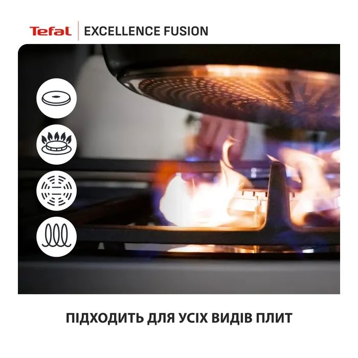 Сковорода Tefal Excellence Fusion з кришкою 24см чорний (G3388402) изображение 8