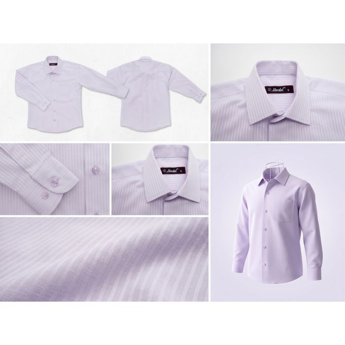 Рубашка детская Herdal с длинным рукавом (344-3-116B-lilac) изображение 7