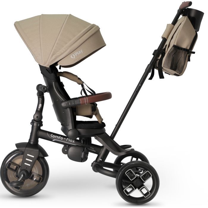 Детский велосипед QPlay Comfo Max складаний триколісний Brown (T70 ComfoMaxBrown) изображение 4