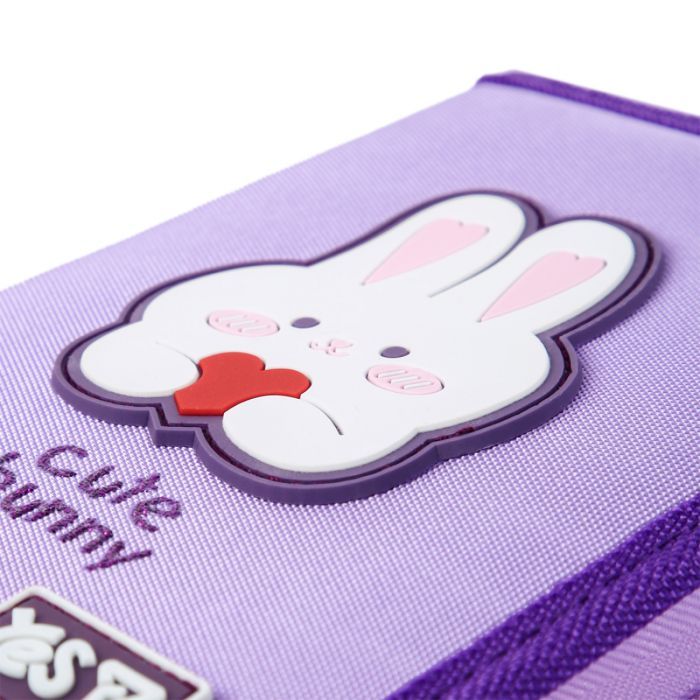 Пенал Yes твердий одинарний з двома клапанами Cute Bunny HP-04 (533740) зображення 6