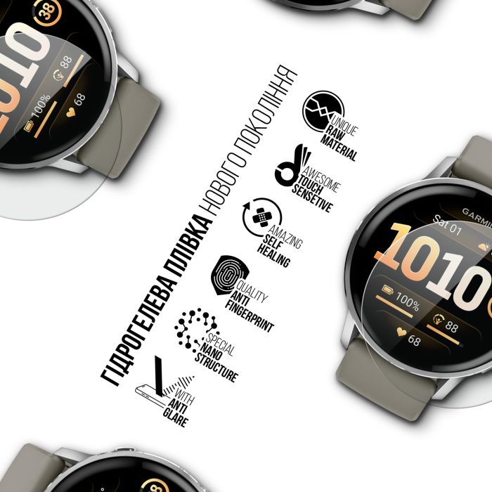 Плівка захисна Armorstandart Matte hydrogel Garmin Venu 4 45mm 6 pcs (ARM92034) зображення 2