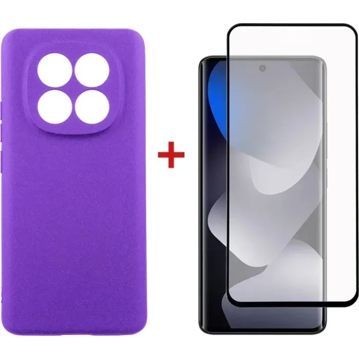Чехол для мобильного телефона Dengos Carbon Cover + Glass Xiaomi Redmi Note 15 Purple (DG-KM-190)