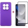 Чехол для мобильного телефона Dengos Carbon Cover + Glass Xiaomi Redmi Note 15 Purple (DG-KM-190)