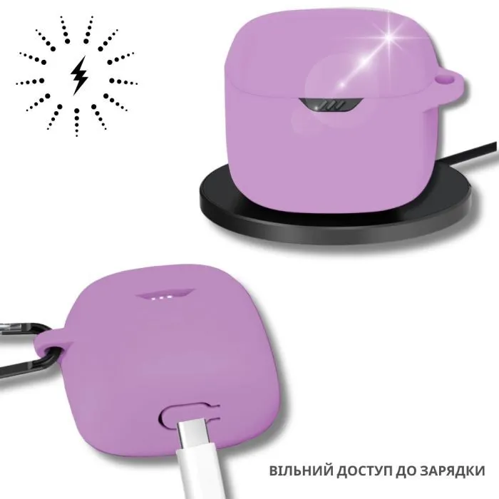 Чохол для навушників BeCover Silicon для JBL Tune Flex 2 TWS Purple (714827) зображення 3
