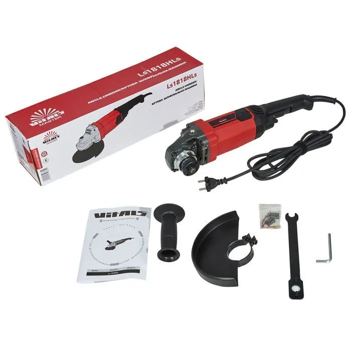 Шліфувальна машина Vitals Master, Ls 1286HLv, 180мм, 1800W, 8500об/хв, 4.6кг (152885) зображення 10