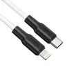 Дата кабель USB-C to Lightning 1.0m 3A 20W X21 Plus black+white HOCO (6931474742162) изображение 2