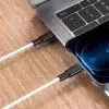 Дата кабель USB-C to Lightning 1.0m 3A 20W X21 Plus black+white HOCO (6931474742162) изображение 5