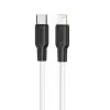 Дата кабель USB-C to Lightning 1.0m 3A 20W X21 Plus black+white HOCO (6931474742162)